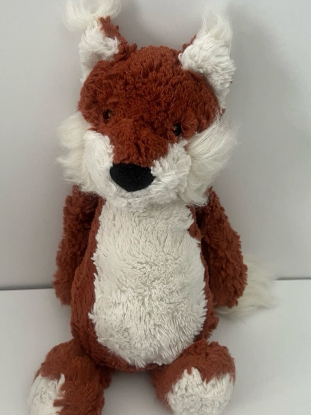 Jellycat London Red Bashful Fox Cub Plush Toy 12" Stuffed Animal Toy Well Loved